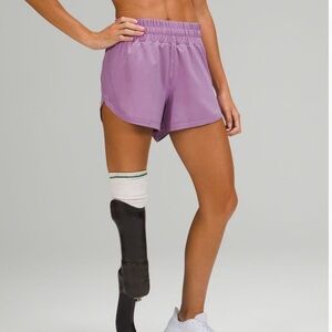 Lululemon Track That High-Rise Lined Short 3" | Wisteria Purple